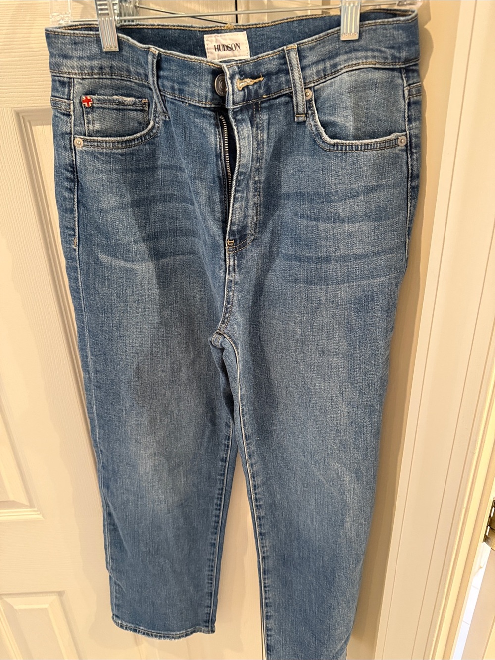 Hudson Jeans Men's Light Blue Slim-Straight Denim